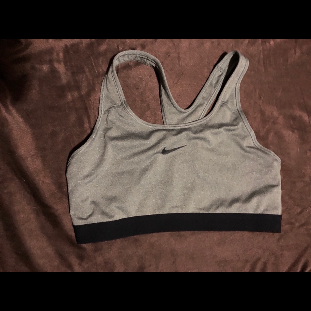 Nike grey sports bra